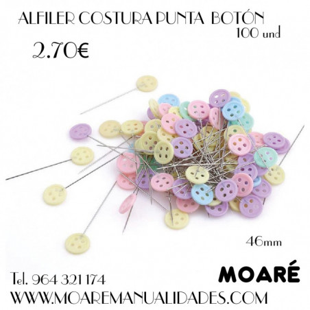 ALFILER COSTURA PUNTA  BOTON