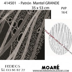 Patrón  Mantel ENCAJE IDRIJA 414501 35 x 53 cm