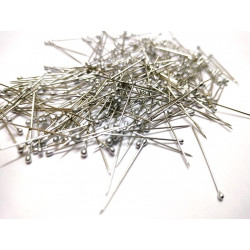 Alfiler Cabeza Pera  Acero INOX  26x0.55mm
