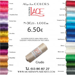 ALGODON EGIPCIO LACE COLORS CRUDO
