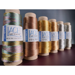 LACE Hilo Metalizado ORO 2 CABOS 500M