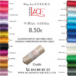 ALGODON EGIPCIO LACE COLORS NEGRO