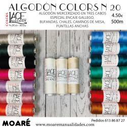 HILO ALGODÓN LACE COLORS N20 GRIS CLARO
