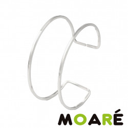 BRAZALETE ESTRECHO ACERO + PATRÓN ENCAJE  DE BOLILLOS