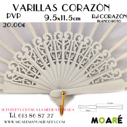 Varillas CALADO CORAZÓN