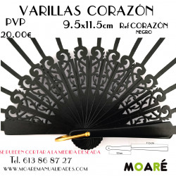 Varillas CALADO CORAZÓN