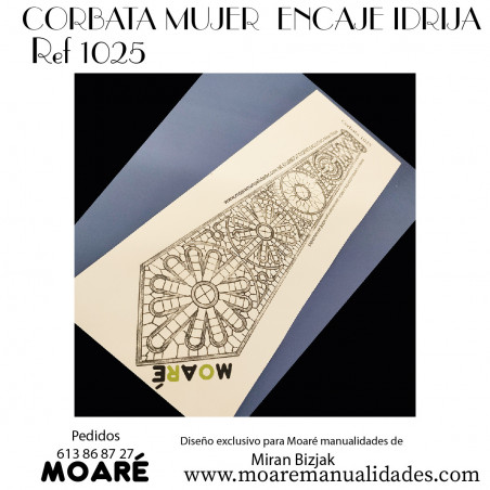 Corbata encaje de Idrija Mujer  1025