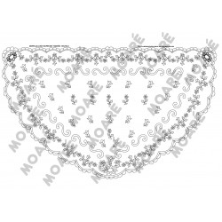MANTILLA BORDADO TUL  LUNA 003  130X75cm