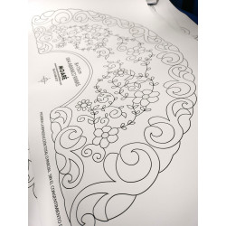 Diseño ABANICO 004 BORDADO TUL