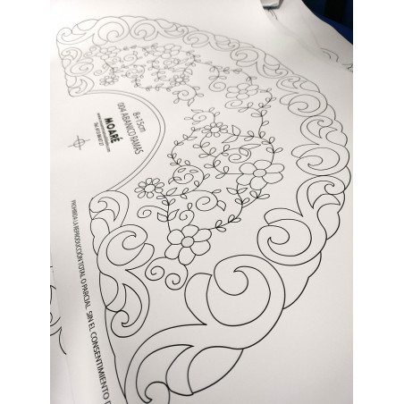 Diseño ABANICO 004 BORDADO TUL