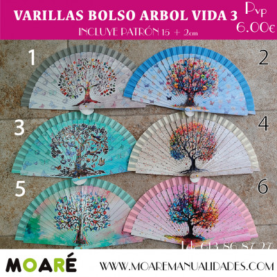 VARILLAS abanico BOLSO ARBOL VIDA 2