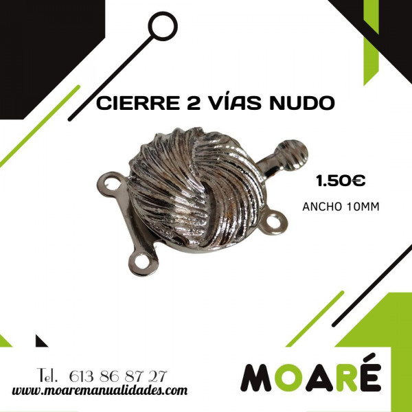 Cierre Caja 2 vias NUDO 10mm