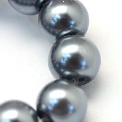 Perla GRIS OSCURO 6mm 70 unidades Perla GRIS OSCURO 6mm 70 unidades