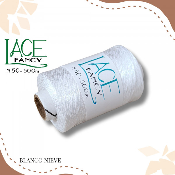 BLANCO NIEVE HILO LACE FANCY N50