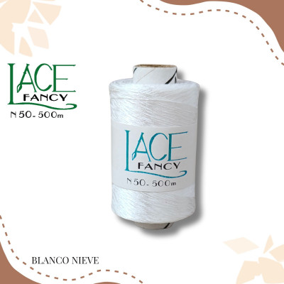 BLANCO NIEVE HILO LACE FANCY N50