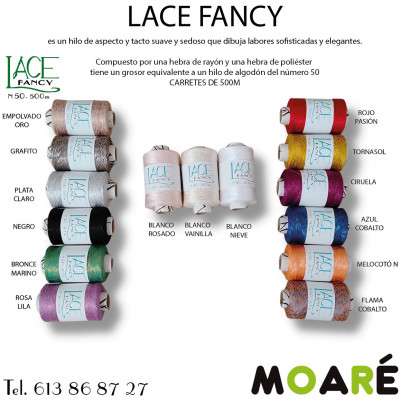 BLANCO NIEVE HILO LACE FANCY N50