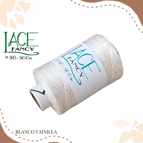 BLANCO VAINILLA HILO LACE FANCY N50