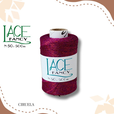 CIRUELA HILO LACE FANCY N50