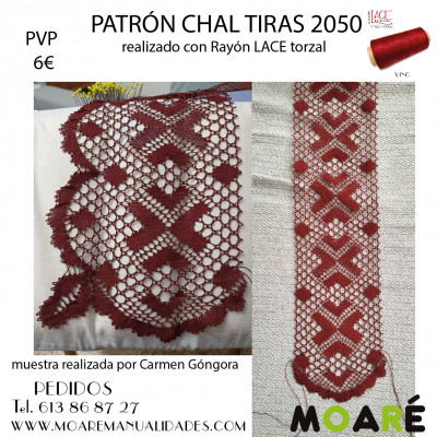 Patrón CHAL TIRAS 2050