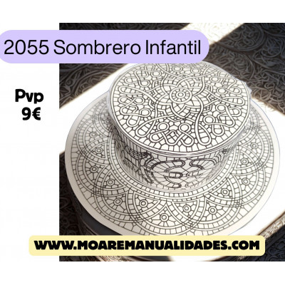 PATRON SOMBRERO INFANTIL ENCAJE IDRIJA 2055