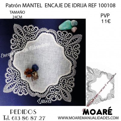 Mantel pequeño ENCAJE IDRIJA 100108