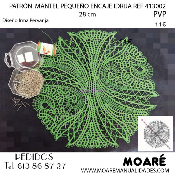 MANTEL PEQUEÑO ENCAJE IDRIJA 413002