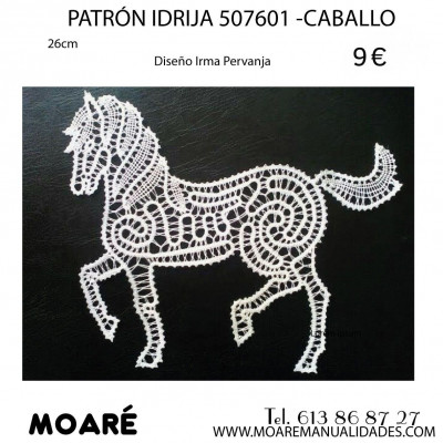 PATRON CABALLO ENCAJE IDRIJA  507601