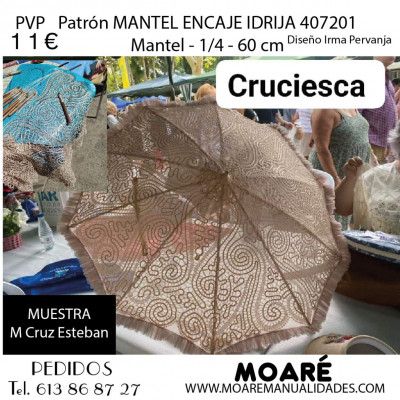 MANTEL ENCAJE IDRIJA 407201 MANTEL ENCAJE IDRIJA 407201