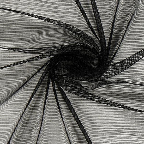 TELA DE TUL  A METROS NEGRO