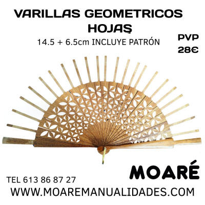 Varillas abanico  CORAZON  Encaje de bolillos o bordado en tul