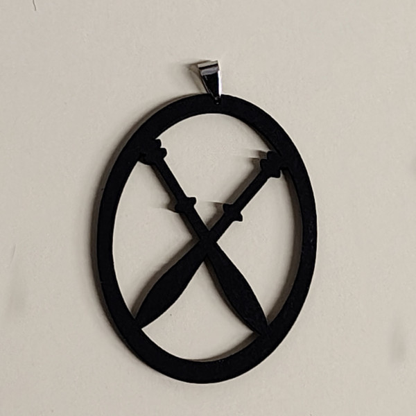 Colgante Bolillos Madera Mod 02