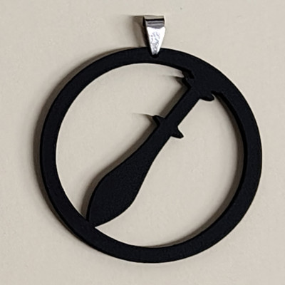 Colgante Bolillos Madera Mod 03