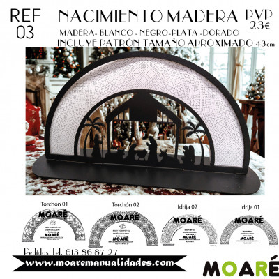 NACIMIENTO REYES 02 ENCAJE DE BOLILLOS