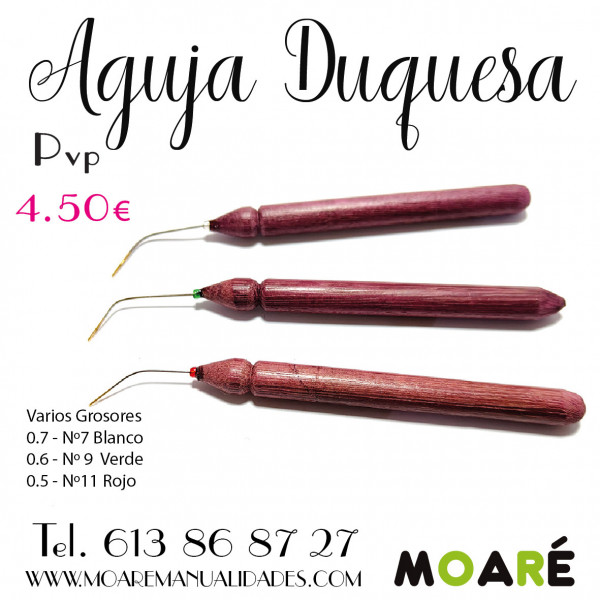 Aguja Duquesa varios grosores