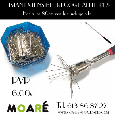 IMAN EXTRENSIBLE RECOGE ALFILERES