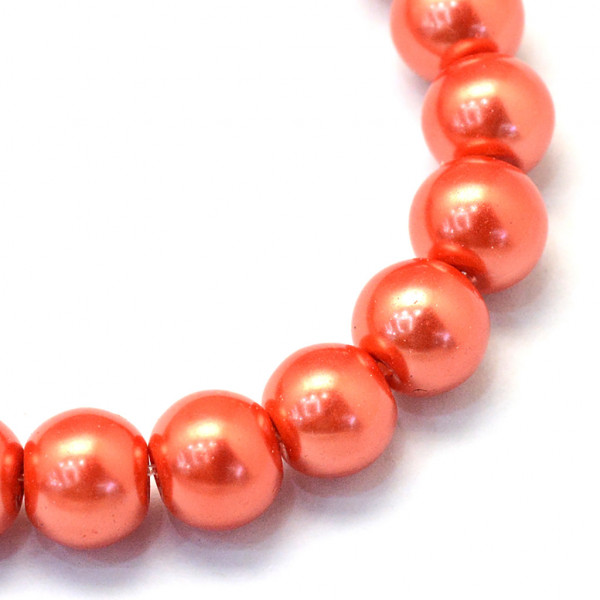 Perla Salmón  3mm 100 unidades