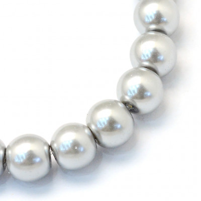 Perla  PLATA CLARO 3mm 100 unidades