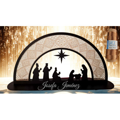 NACIMIENTO REYES 02 ENCAJE DE BOLILLOS