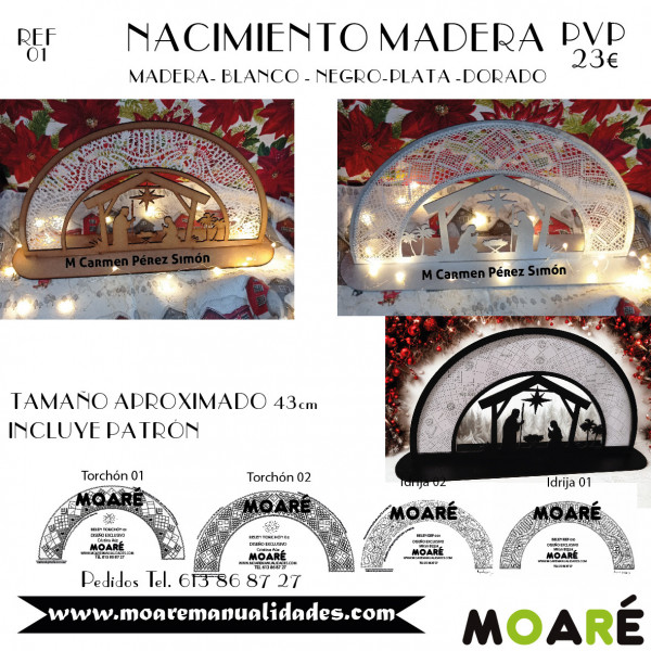 NACIMIENTO 01 ESTABLO ENCAJE DE BOLILLOS