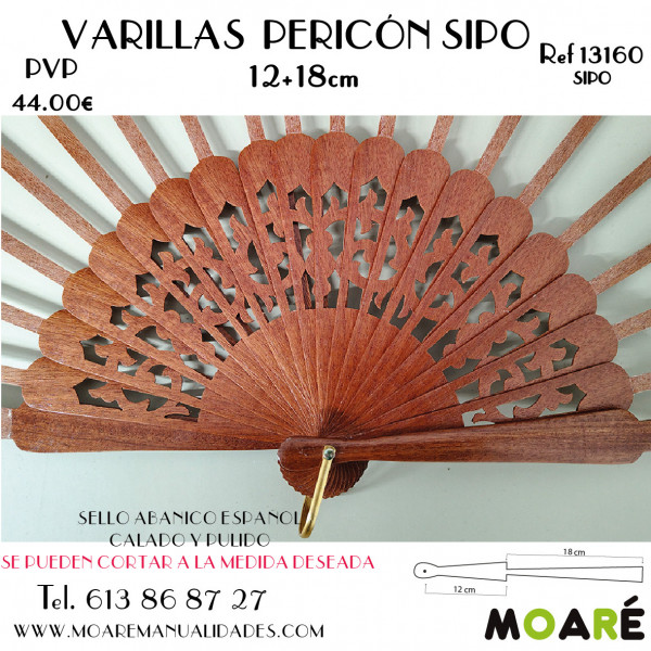 VARILLAS CALADAS 12+18cm PERICON