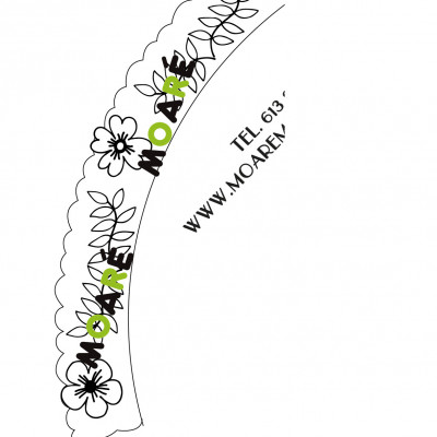 Varillas abanico OLA + patrón 2.5cm