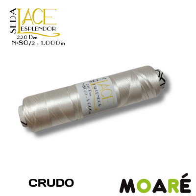 1.000m Seda LACE ESPLENDOR 80/2 CRUDO