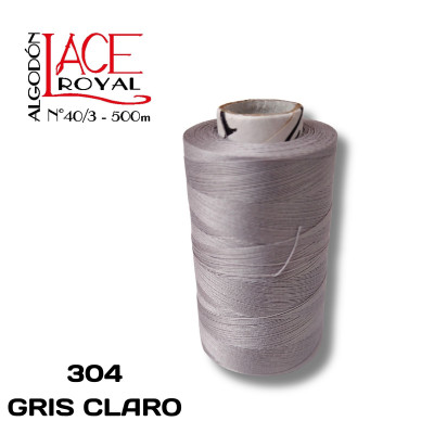 304 GRIS CLARO N40 ALGODÓN EGIPCIO ROYAL