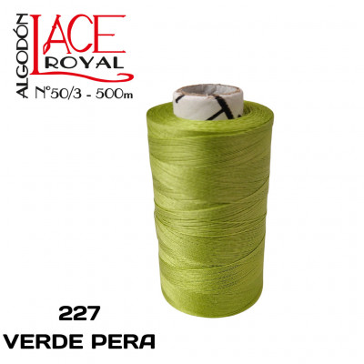 277 VERDE PERA N50 ALGODÓN EGIPCIO ROYAL