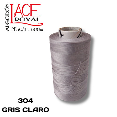304 GRIS CLARO N50 ALGODÓN EGIPCIO ROYAL