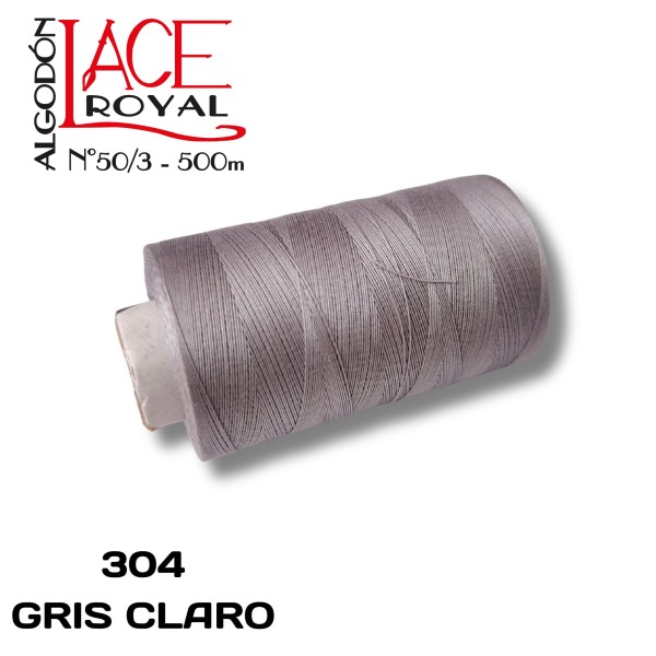 304 GRIS CLARO N50 ALGODÓN EGIPCIO ROYAL