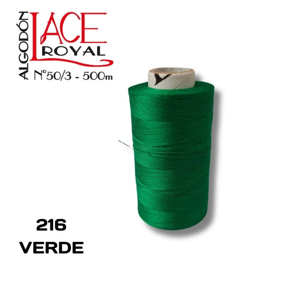 216 VERDE N50 ALGODÓN EGIPCIO ROYAL