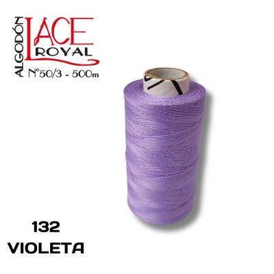132 VIOLETA  N50 ALGODÓN EGIPCIO ROYAL