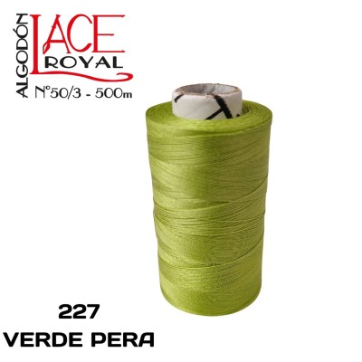 277 VERDE PERA N50 ALGODÓN EGIPCIO ROYAL