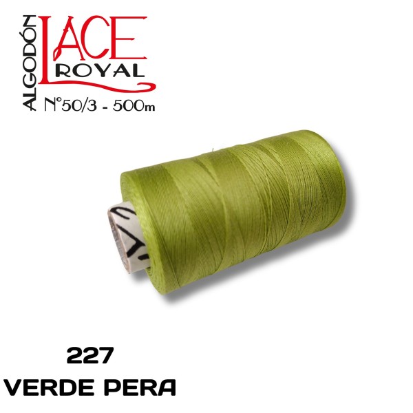 277 VERDE PERA N50 ALGODÓN EGIPCIO ROYAL
